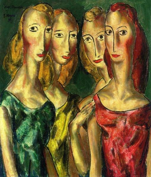 Four Sisters by Alfred Henry Maurer