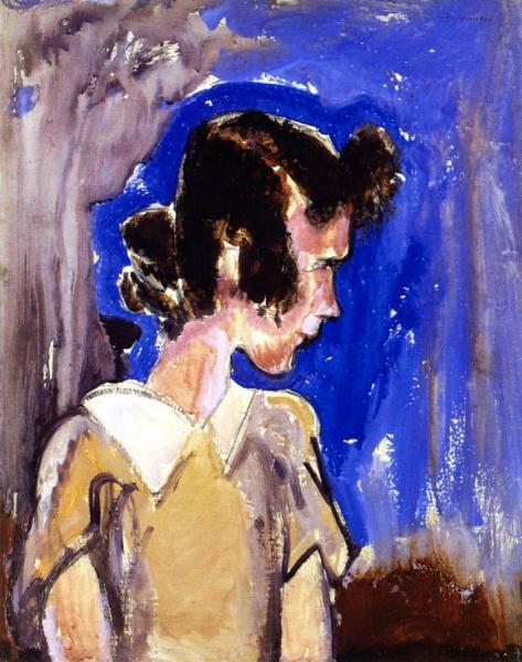 Girl In Blue by Alfred Henry Maurer