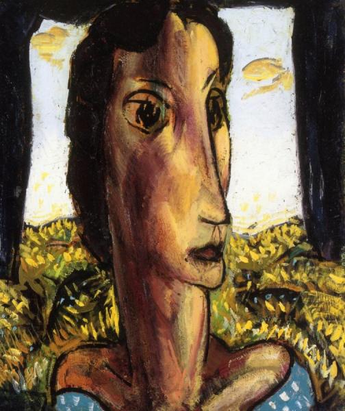 Head Of A Girl by Alfred Henry Maurer