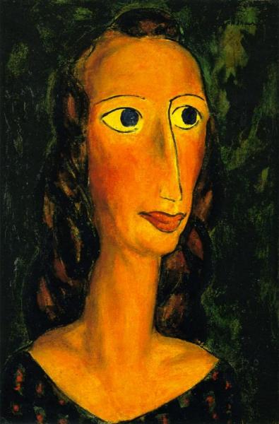 Head Of A Girl by Alfred Henry Maurer