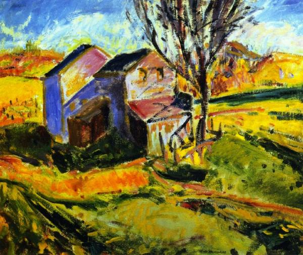 House In A Landscape by Alfred Henry Maurer