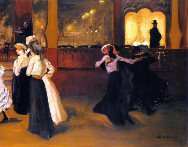 La Bal Bullier by Alfred Henry Maurer