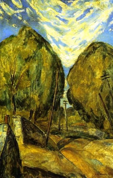 Landscape by Alfred Henry Maurer Oil Painting Reproductions