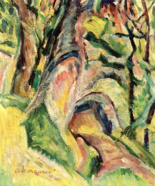 Landscape With Trees by Alfred Henry Maurer