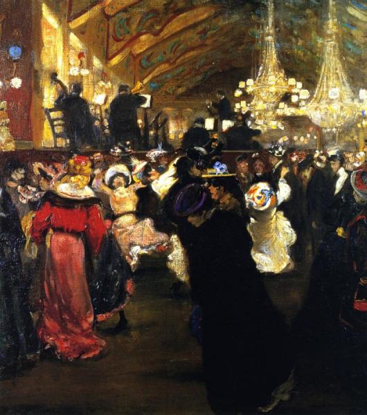 Le Bal Au Moulin Rouge by Alfred Henry Maurer Oil Painting Reproductions