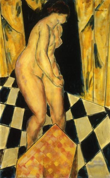 Nude Seated At Her Dressing Table by Alfred Henry Maurer