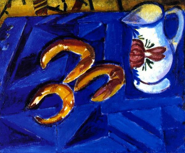 Pitcher With Three Croissants by Alfred Henry Maurer