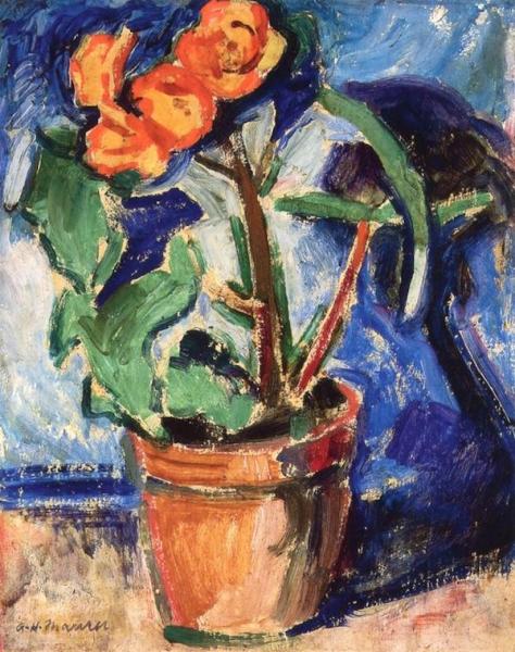 Pot Of Flowers by Alfred Henry Maurer Oil Painting Reproductions