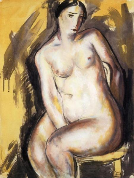 Seated Figure by Alfred Henry Maurer Oil Painting Reproductions