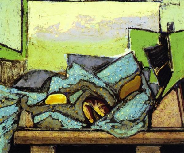 Still Life With Green Cloth by Alfred Henry Maurer