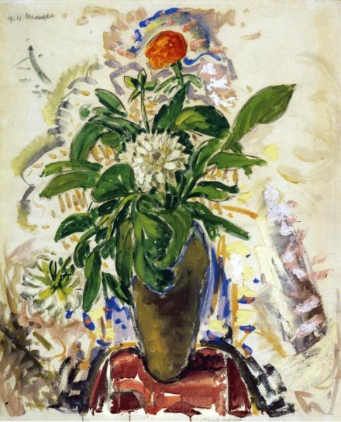 Still Life With Orange Carnation by Alfred Henry Maurer