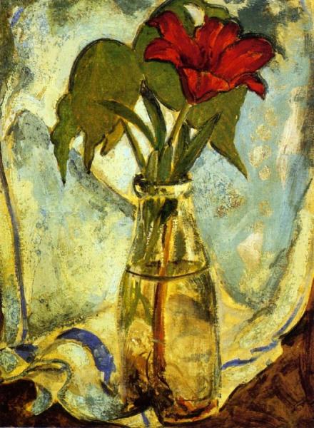 Still Life With Red Lily by Alfred Henry Maurer
