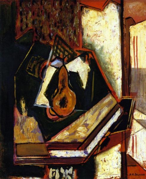 Still Life With Single Pear by Alfred Henry Maurer