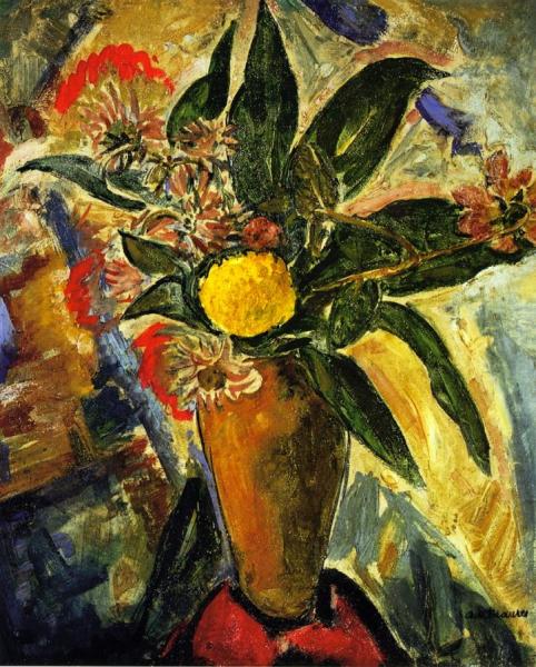 Still Life With Vase And Flowers by Alfred Henry Maurer
