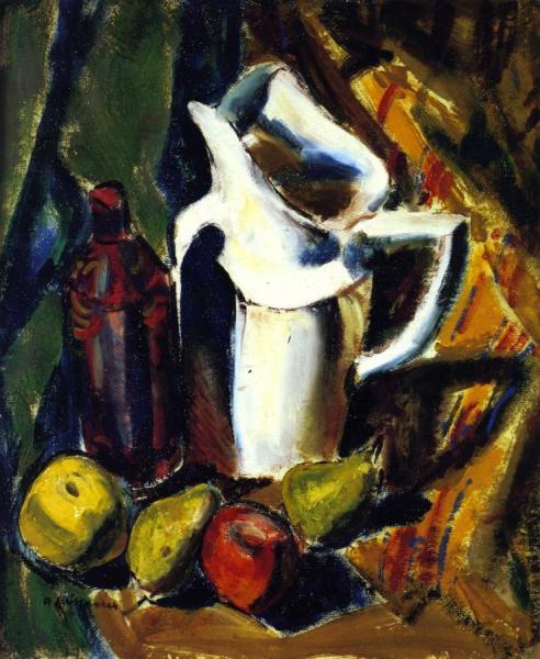 Still Life With White Pitcher by Alfred Henry Maurer