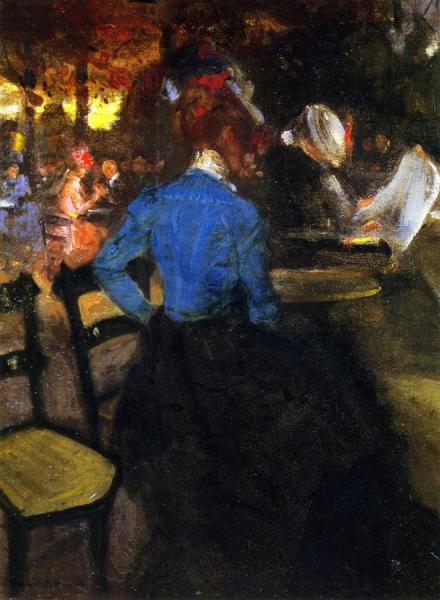 The Café by Alfred Henry Maurer