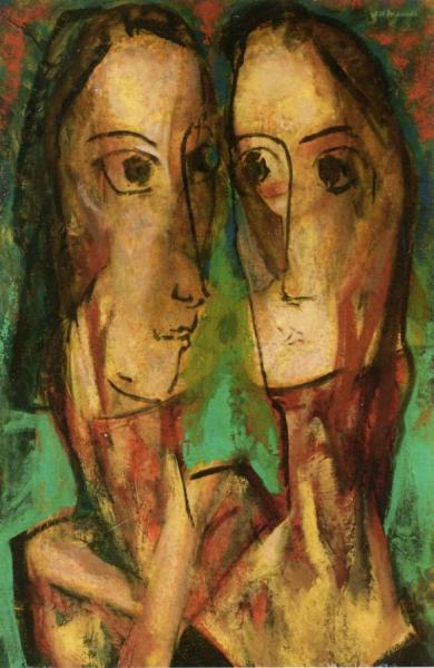 Two Heads by Alfred Henry Maurer