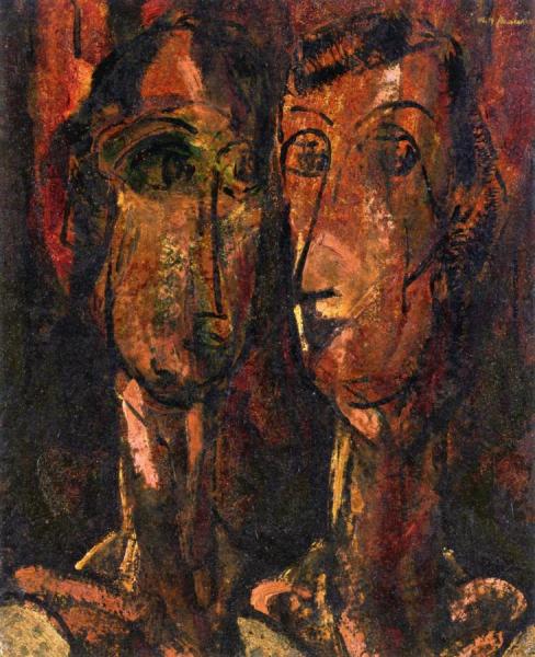 Two Heads by Alfred Henry Maurer