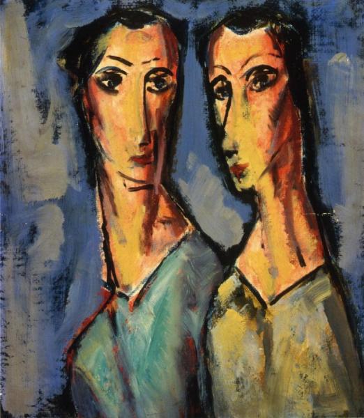 Two Heads by Alfred Henry Maurer