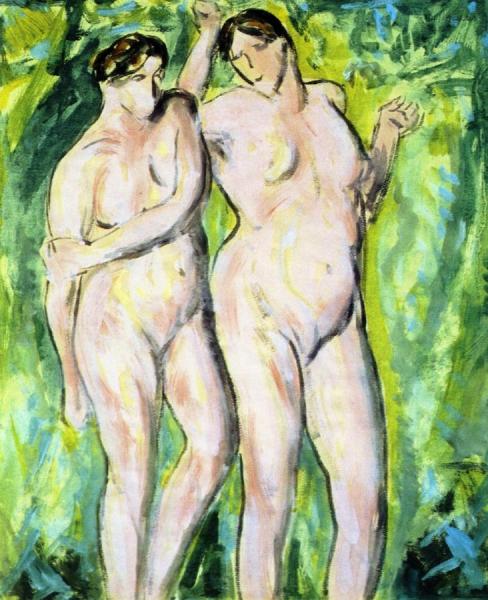Two Nudes by Alfred Henry Maurer