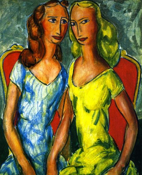 Two Sisters by Alfred Henry Maurer