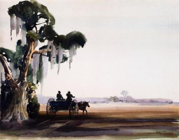 Day's End by Alfred Hutty Oil Painting Reproductions