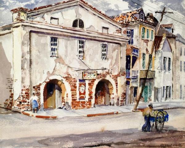The Footlight Players Workshop by Alfred Hutty Oil Painting Reproductions