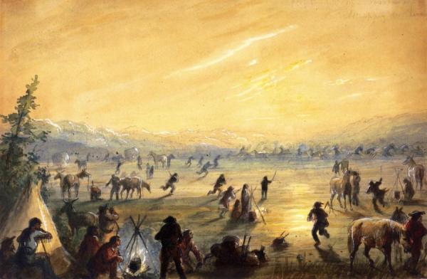 Attrapez Des Chevaux by Alfred Jacob Miller