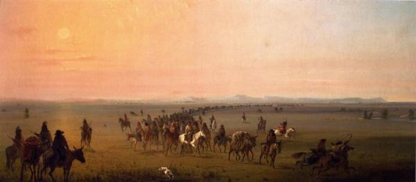 Caravan En Route by Alfred Jacob Miller