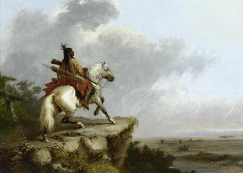 Crow Indian Scout by Alfred Jacob Miller