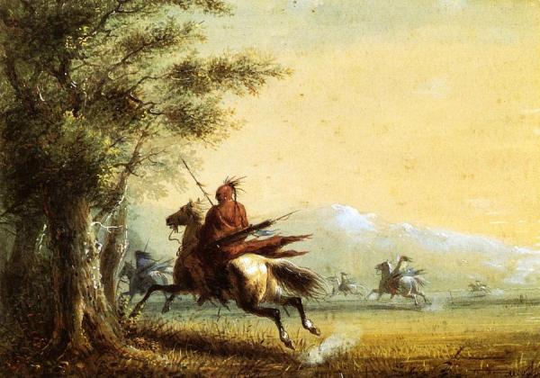 Indians In Pursuit by Alfred Jacob Miller