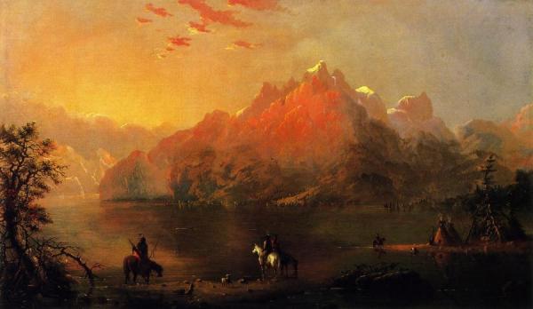 Indians On Green River by Alfred Jacob Miller