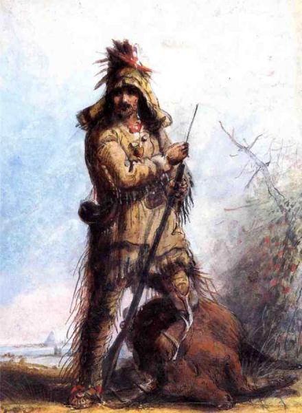 Louis - Rocky Mountain Trapper by Alfred Jacob Miller Oil Painting Reproductions