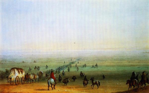 Mirage On The Prairie by Alfred Jacob Miller