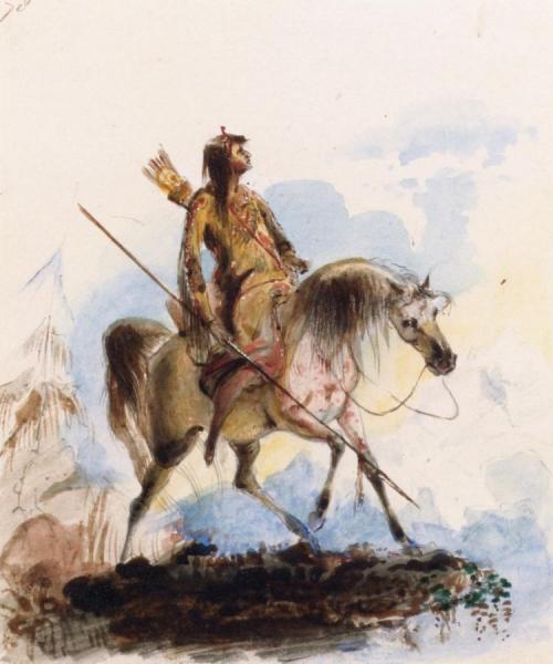 Reconnoitering by Alfred Jacob Miller