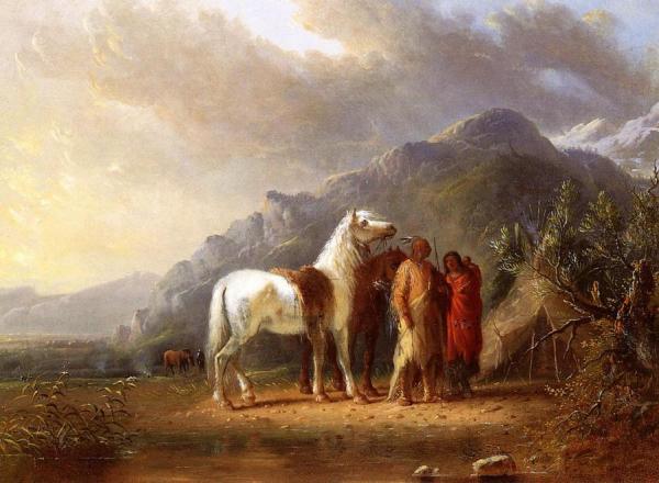 Sioux Camp by Alfred Jacob Miller