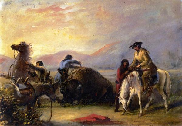 Alfred Jacob Miller Taking The Hump Rib