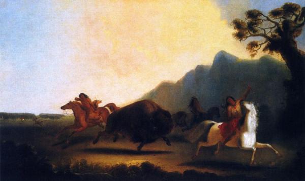 The Buffalo Hunt by Alfred Jacob Miller