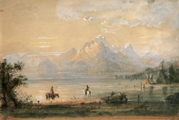 Wind River Chain by Alfred Jacob Miller