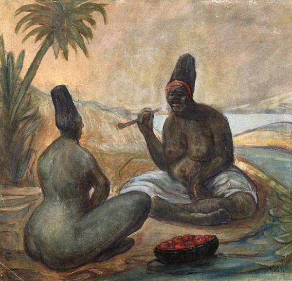 Smoking Negresses by Alfred Kubin