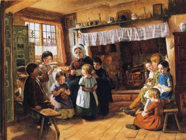 The Village School by Alfred Rankley