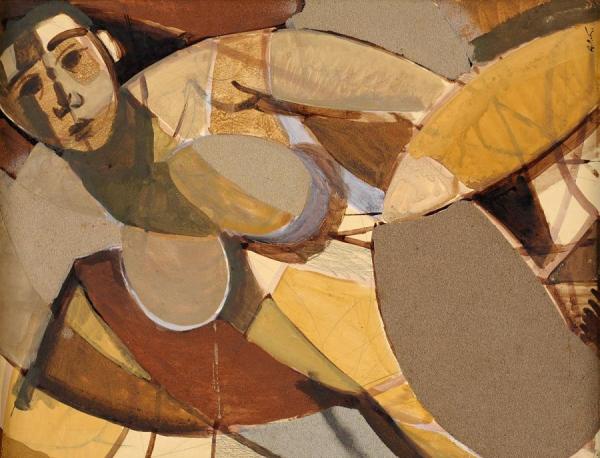 Female Nude by Alfred Reth Oil Painting Reproductions