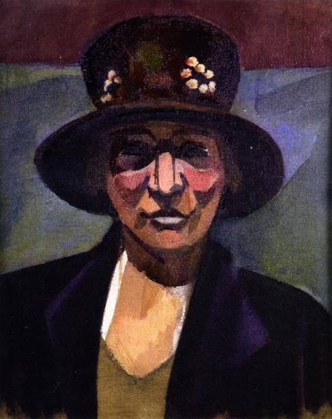 Alfred Reth Woman With Hat