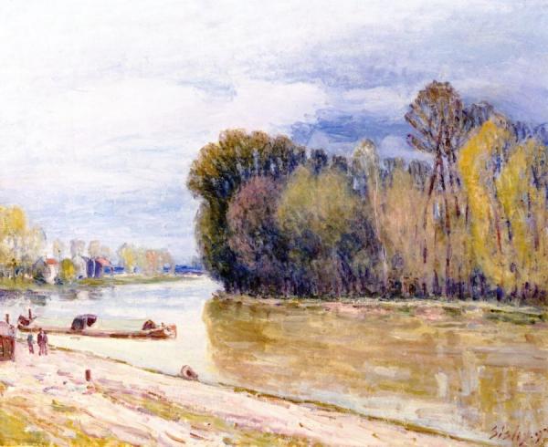 A Bend In The Loing by Alfred Sisley