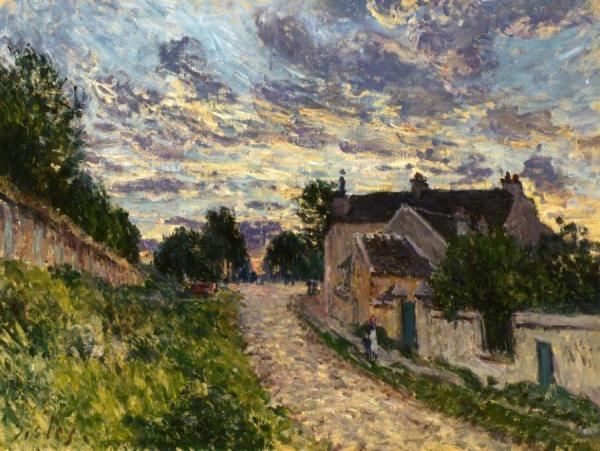 A Path In Louveciennes by Alfred Sisley