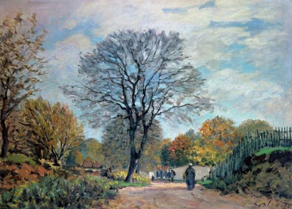 A Road In Seine-et-marne by Alfred Sisley