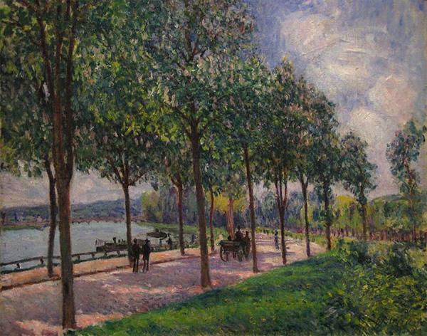 Alley Of Chestnut Trees by Alfred Sisley