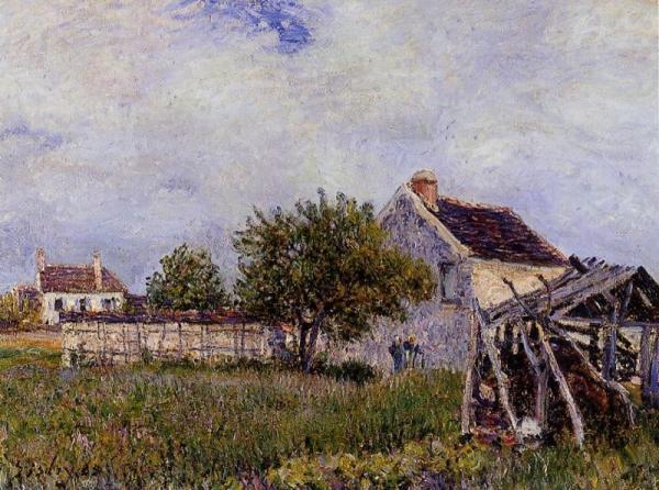 An Old Cottage At Sablons by Alfred Sisley
