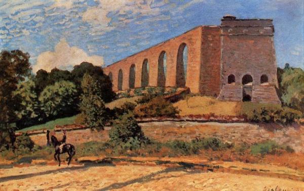 Aqueduct At Marly by Alfred Sisley