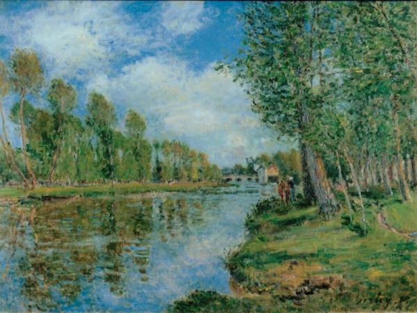 Banks Of The Loing by Alfred Sisley